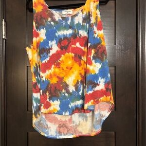 NWOT Zenana Multicolor Tie-Dye Women's Tank Top